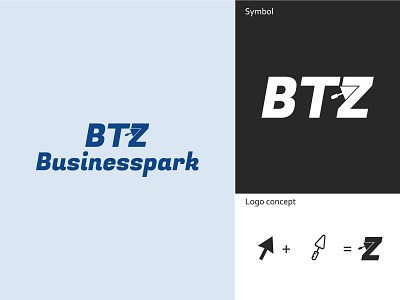 BTZ Businesspark art branding design flat graphic design illustrator minimal typography