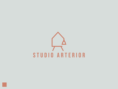 Studio Arterior flat furniture house interior logo minimal typography
