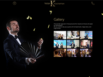 victor magic branding design interpreters interpreters website landing page magic magician website