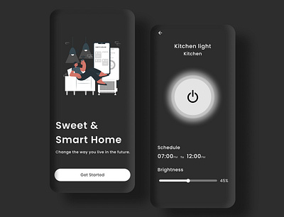 Smart Home App app app design design illustration ui uidesign ux