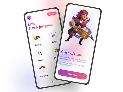 Game Store app app design design