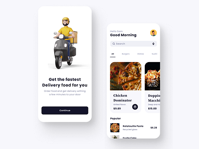 Food Delivery App Concept 🛵