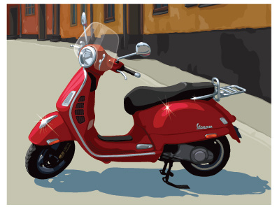 Lyons Dribbble Vespa