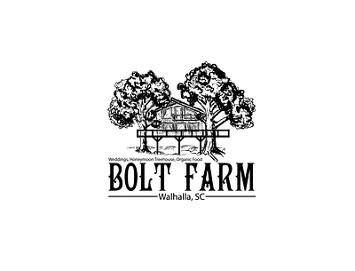 Bolt Farm design illustration logo vector