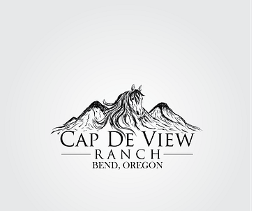 Cap De View Ranch9 design illustration logo vector