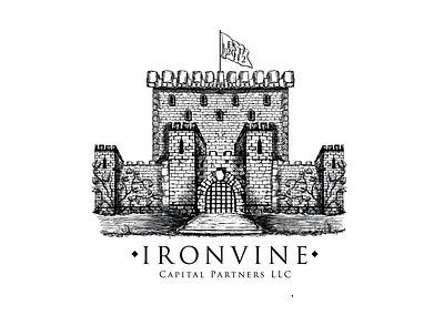 Ironvine27 design illustration logo vector