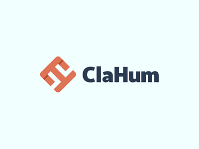 ClaHum logo branding ch clean design logo logotype monogram