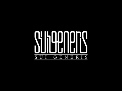 SuiGeneris logo suigeneris type typography