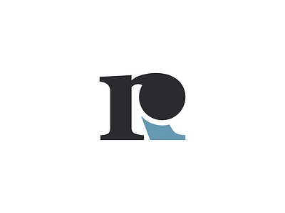 rR Mark - Final version (I think) clean letter logo monogram r rr serif type typography