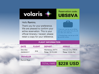 Volaris Email Receipt - 017