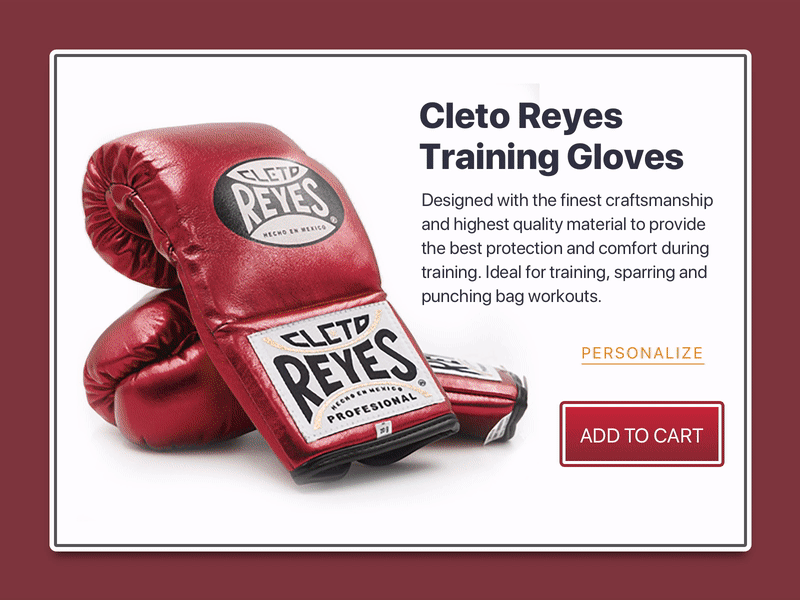 Customize Product: Cleto Reyes Gloves - 033 033 boxing customize dialyui gloves personalize principle