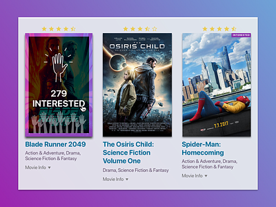 Favorites / Interested - 044 044 dailyui favorites interested movies