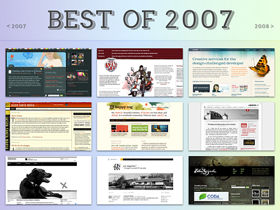 Best of 2007 - 063 2007 best of web designers