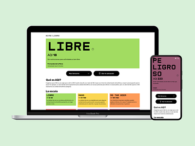 Aire libre aqi web design