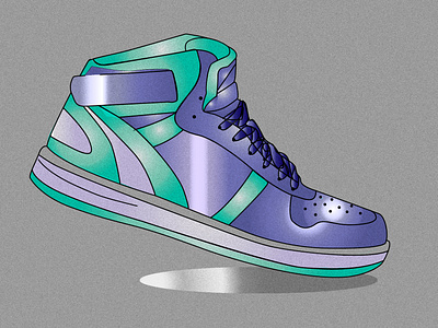 Sneaker flat illustration