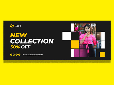 Fashion Sale Facebook Cover Design animation branding design flyer graphic design motion graphics social media