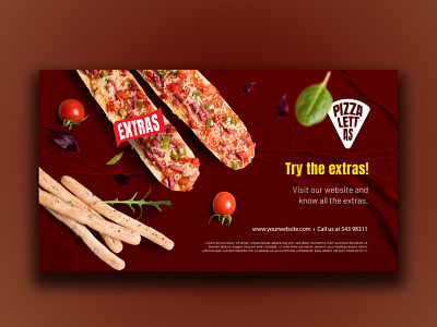 Pizza Sale Banner animation banner branding design flyer graphic design illustration logo motion graphics