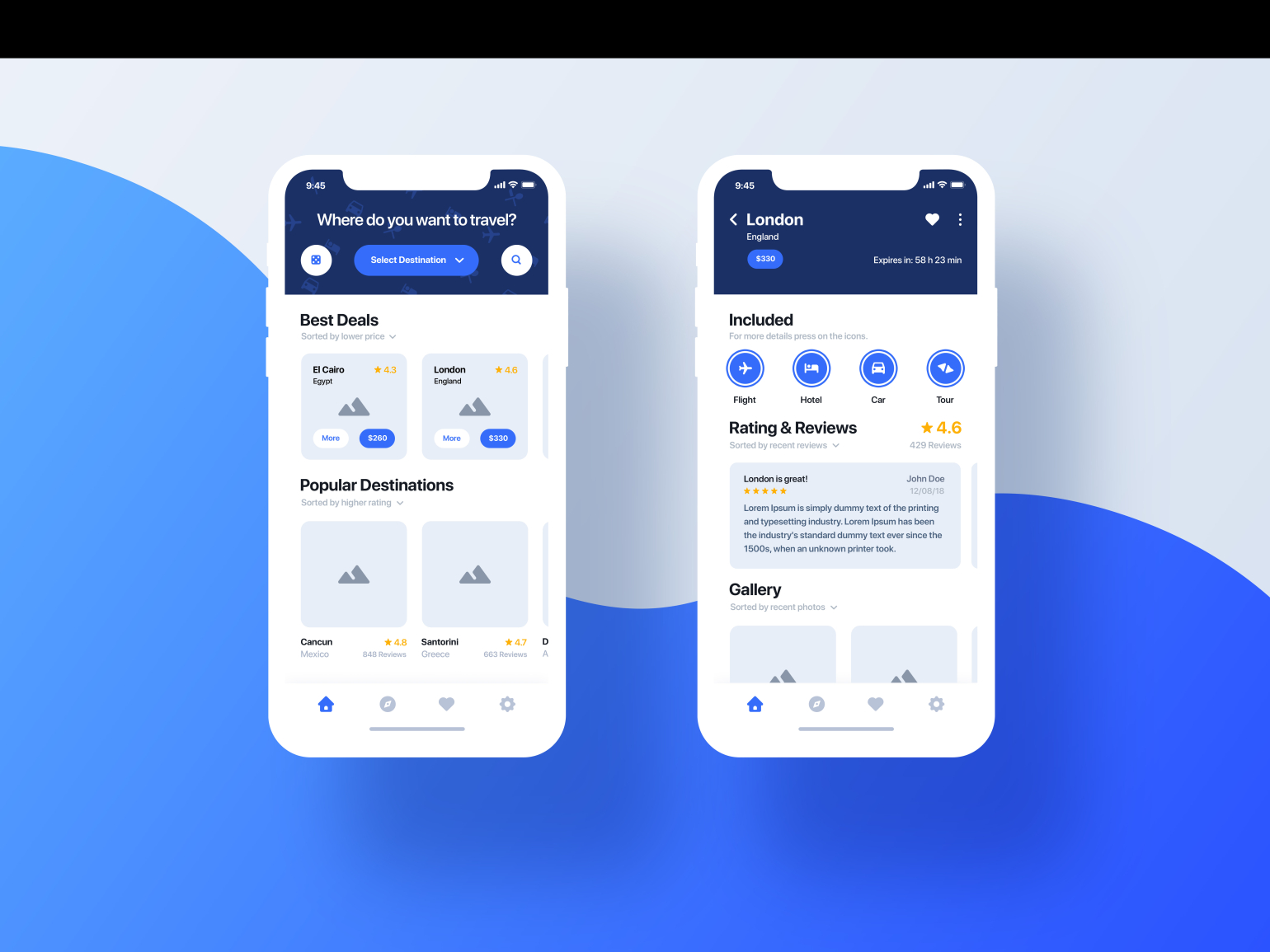 Mobile App Template by Shorif mehmud on Dribbble