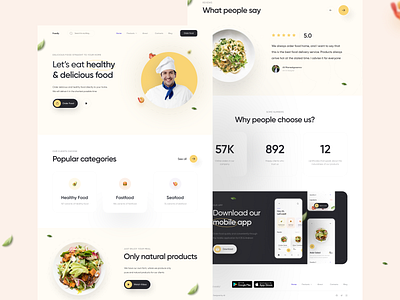 Foodly | Landing Page