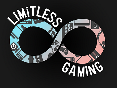 Logo for Limitless Gaming YouTube channel design gaminglogo gradient graphicdesign logodesign logotype modern design youtube logo