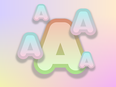 Single Letter Logo gradient graphic design letter logo