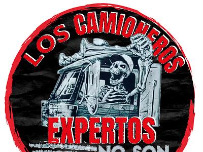 los camioneros design illustration logo