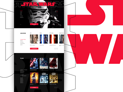 Star Wars animated series branding cinema design films games illustration jedi logo star wars typography ui ux vector web