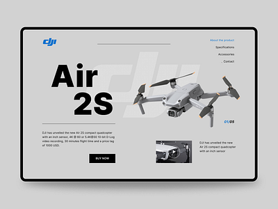 Landing page "DJI Air 2S"