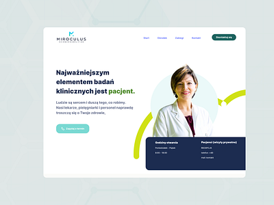 Microculus - Medical Landing Page branding design medical ui ux