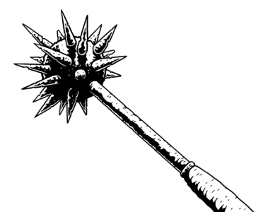 mace weapon drawing