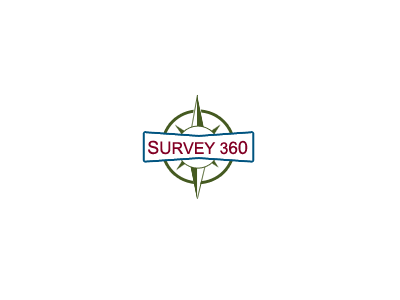 Survey 360 branding compass logo