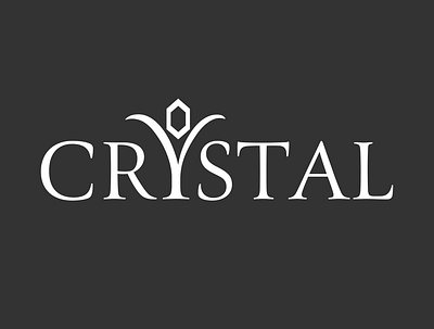 CrYstal Black branding design logo logodesign wordmark