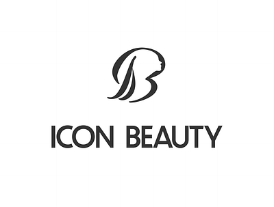 ICON BEAUTY branding design emblem icon logo logodesign negative space