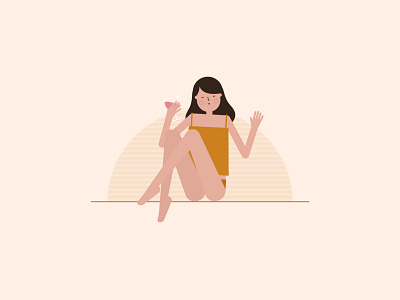 Self-care in my 30s. design illustration vector