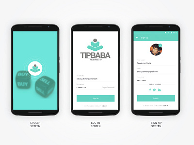 App Screens - Stock Market App - TipBaba