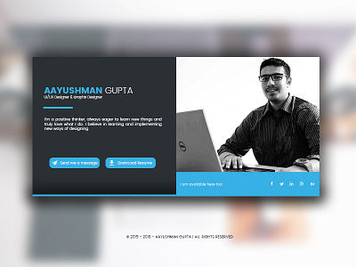 Portfolio - Concept aayushman gupta portfolio ui design web design