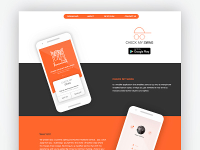 Landing Page - Check My Swag App