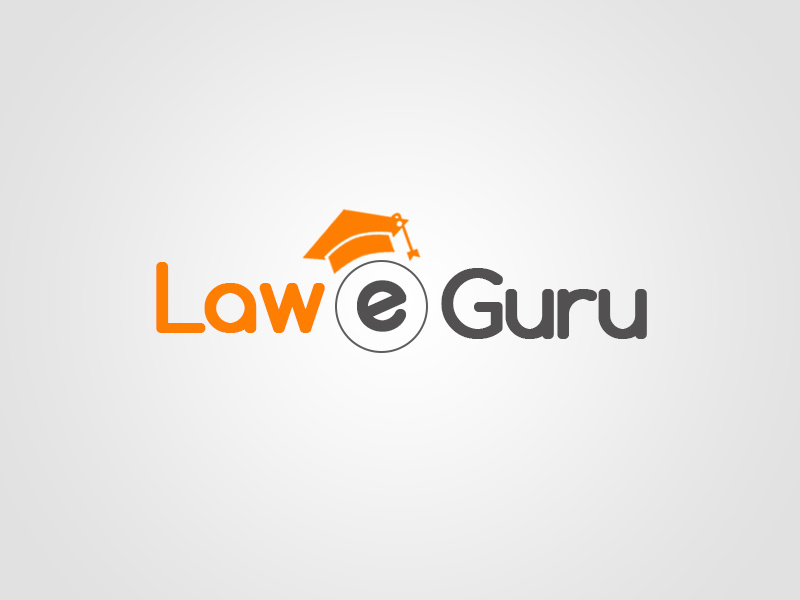 Logo for Law eGuru law graphic design logo e-learning aayushman gupta