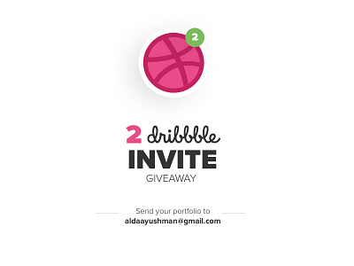 2 Dribbble Invites Giveaway dribbble invitation invite