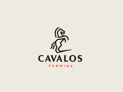 Cavalos Farming animal equestrian horse logodesign minimalist modern modern logo monoline retro logo stallion vintage logo