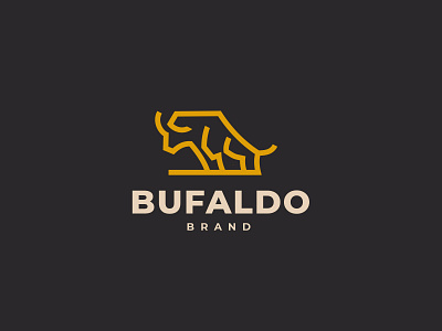 Standing buffalo logo