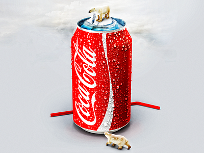 Coke Bear bear coca cola coke digital art illustration digital psd