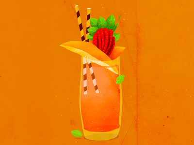 Drinks art editorial illustration lattice magazine photoshop travel