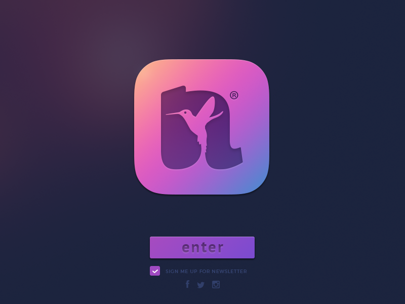 Natoure® logotype letters bird color branding brand design web app icon logo