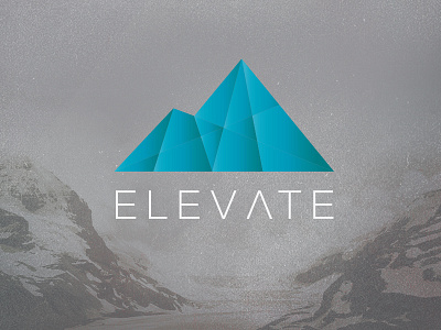 Elevate branding campus elevate identity logo mark ministry mountain symbol