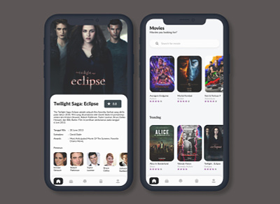Movies App app design movies ui
