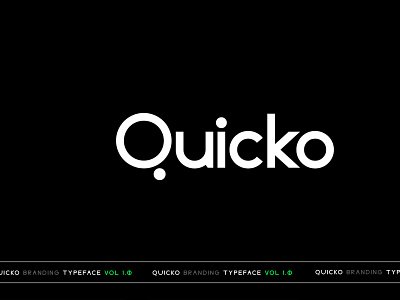 Quicko Display Typeface