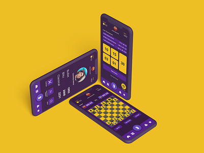 UX/UI Re-design for Chess Time App chess chess online clay mockup iphone app mobile app mobile ui mobile ux