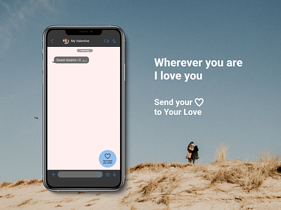 Valentine's Love app couple design figma iphone love messageapp mobile ui uidesign ux valentinesday whatsapp