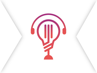 Podcast Logo audio broadcast business communication design entertainment icon illustration logo media microphone music podcast radio record sign sound studio symbol vector